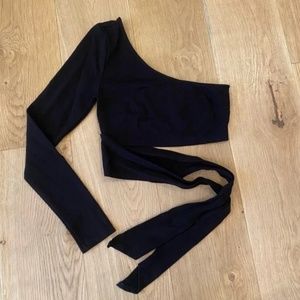 Glassons Black One Shoulder Top